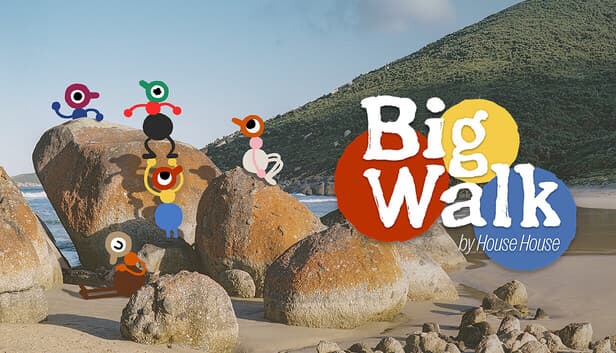 Official Big Walk cover art showing colorful characters exploring a wide landscape