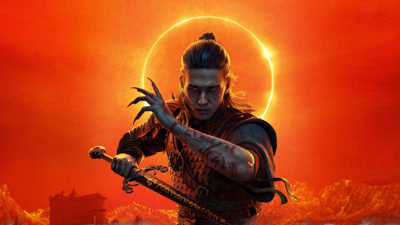 Official The Blood of Dawnwalker artwork showing Coen in its dark fantasy world