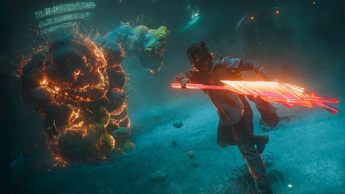 Official Control Resonant screenshot showing Dylan fighting with the Aberrant weapon