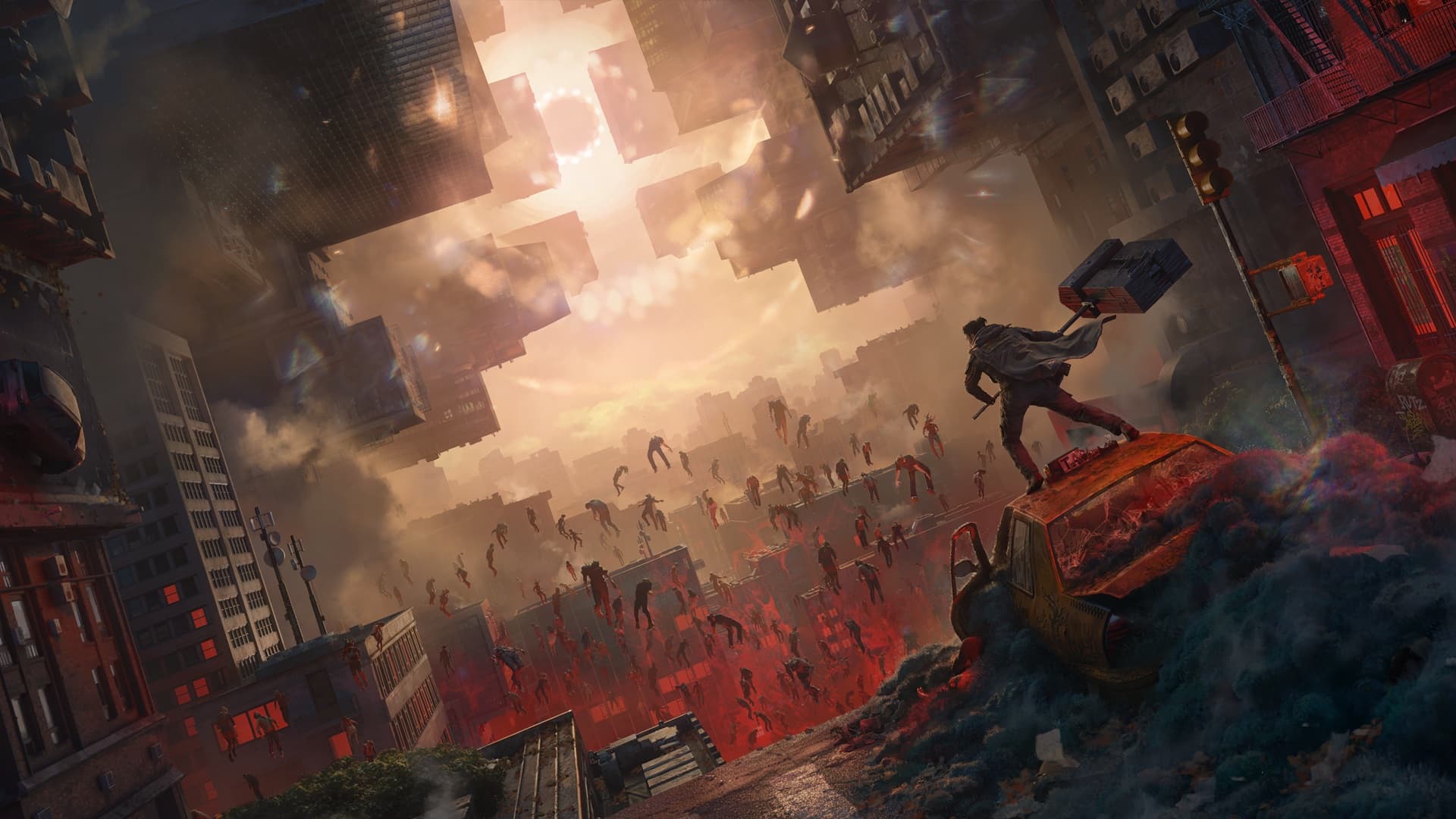 Official CONTROL Resonant artwork showing Dylan Faden against a warped Manhattan skyline