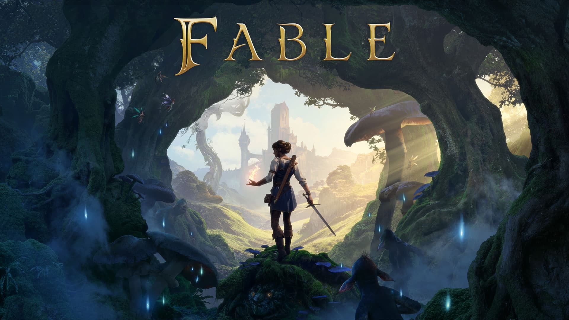 Official Fable artwork showing the Hero in the fantasy world of Albion