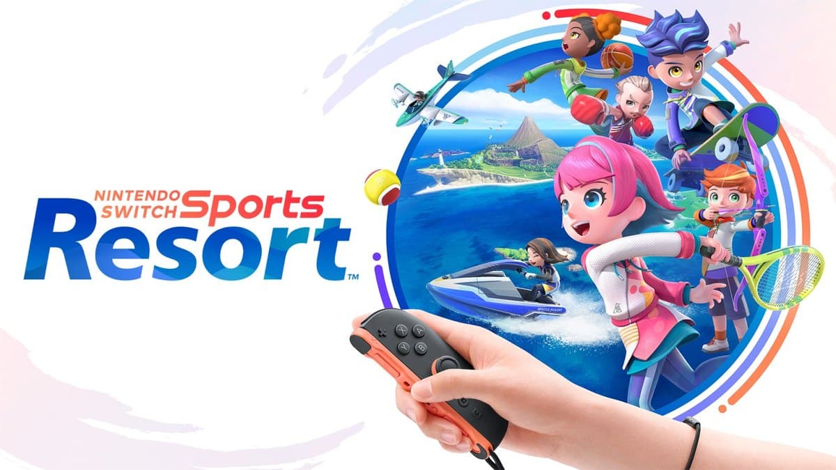 Official Nintendo Switch Sports Resort artwork showing its Wuhu Island sports