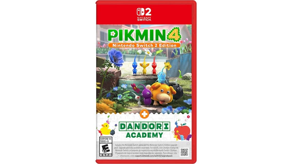 Official Pikmin 4 Nintendo Switch 2 Edition and Dandori Academy box artwork