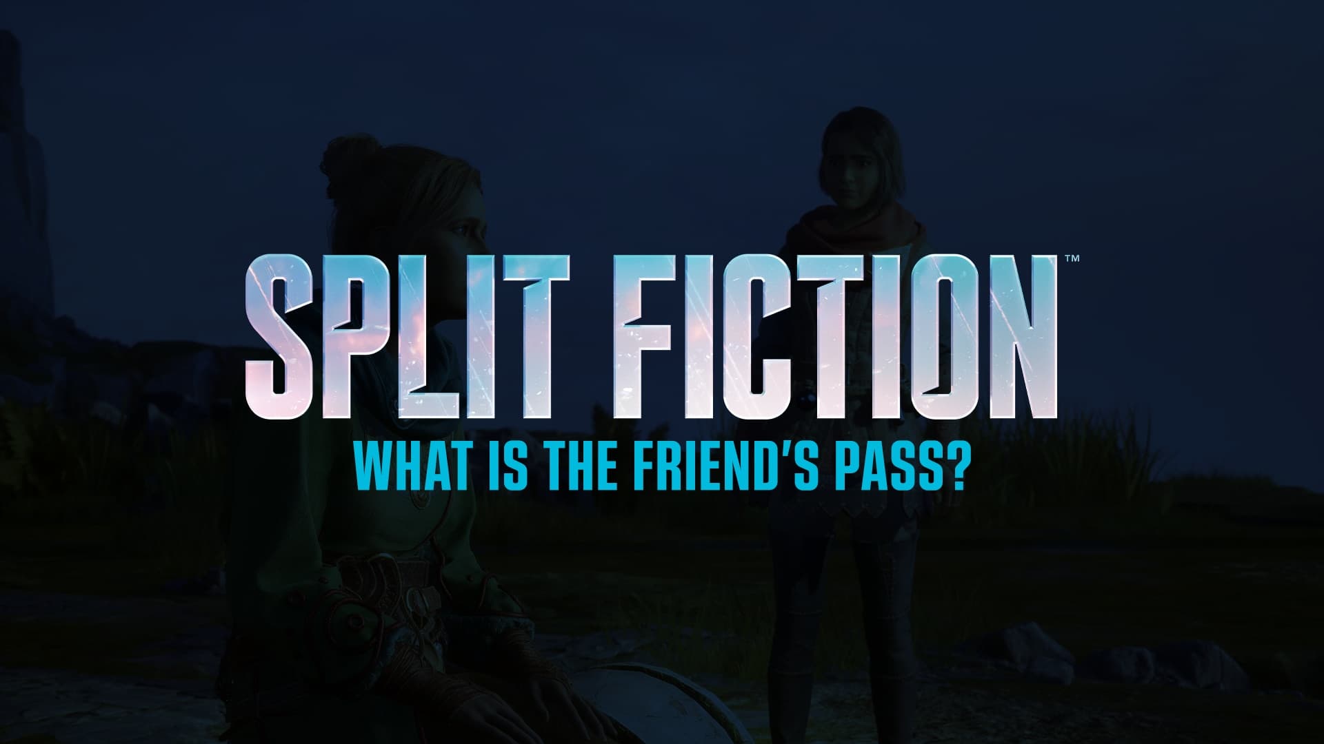 Official Split Fiction artwork showing the co-op game world