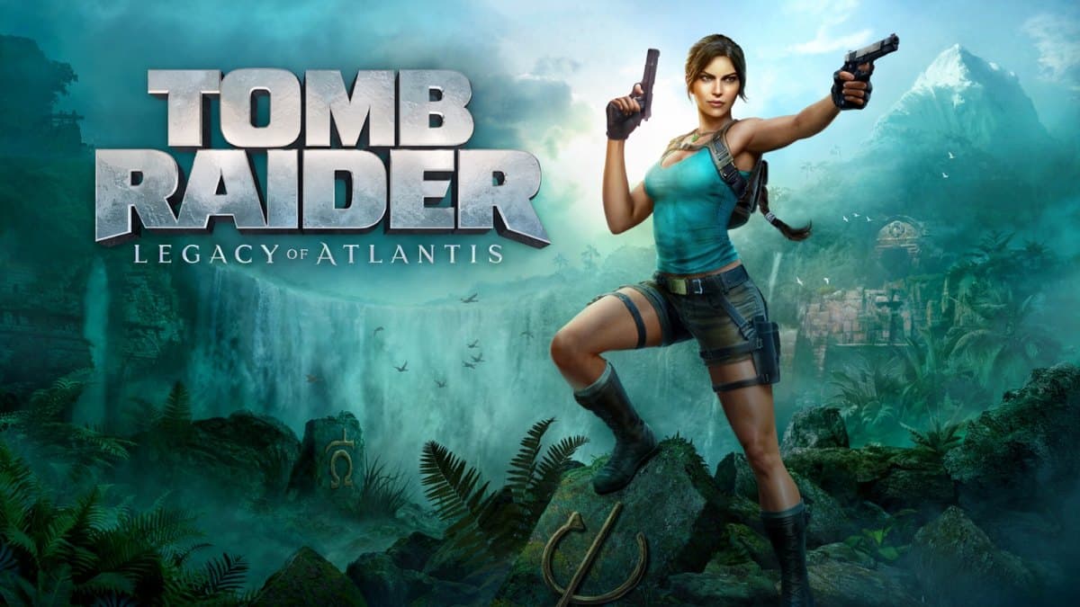 Official Tomb Raider Legacy of Atlantis artwork showing Lara in the reimagined adventure